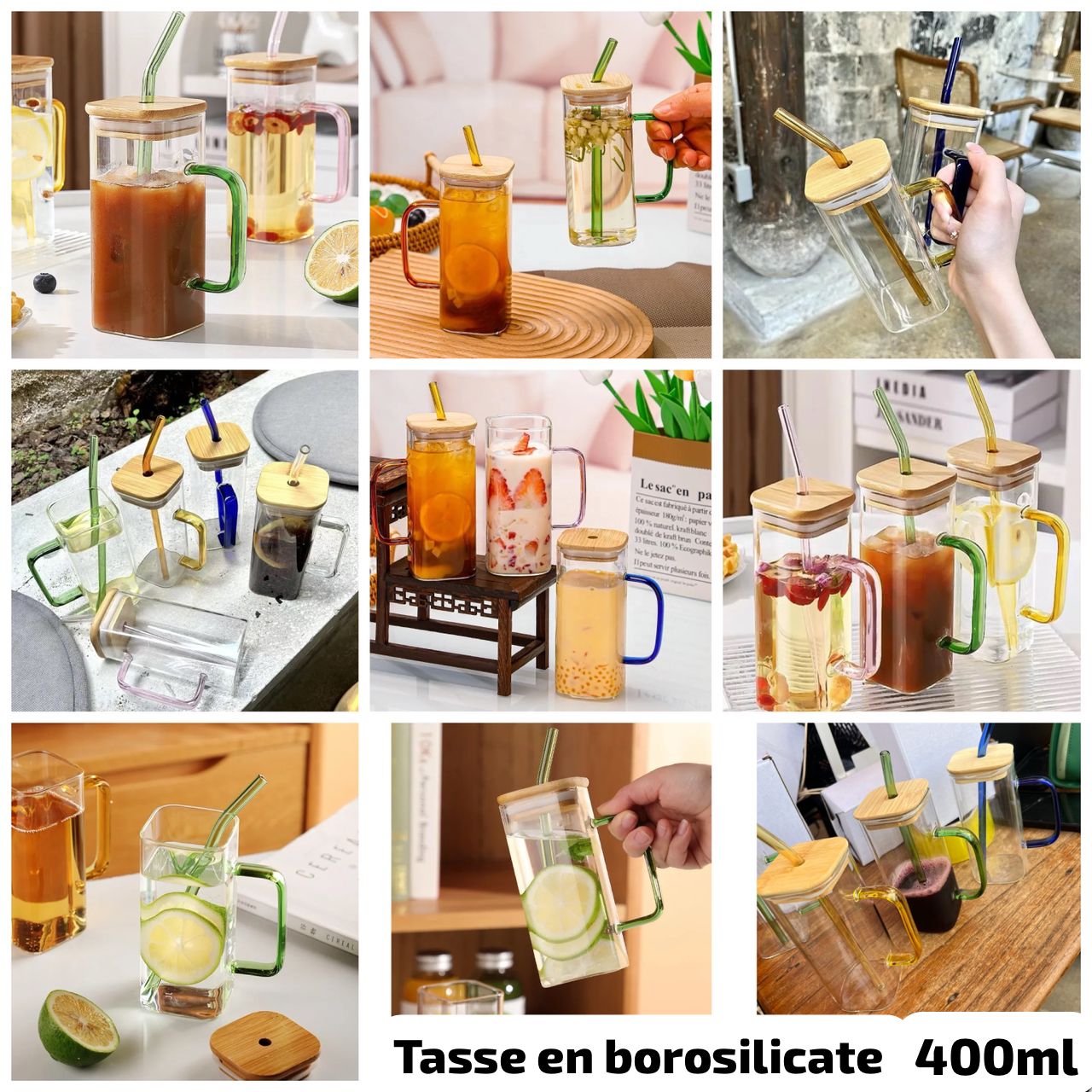 Tasse en borosilicate
