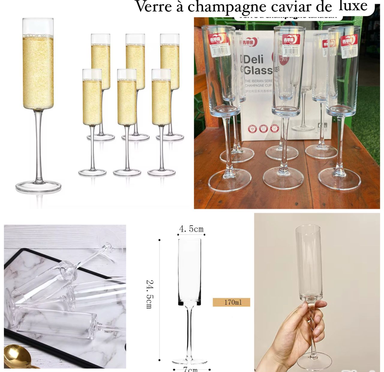 Verre à Champagne caviar