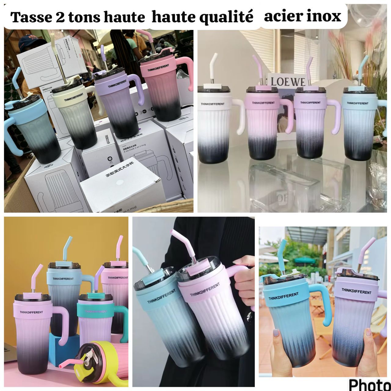 Tasse haute qualité en acier inoxydable