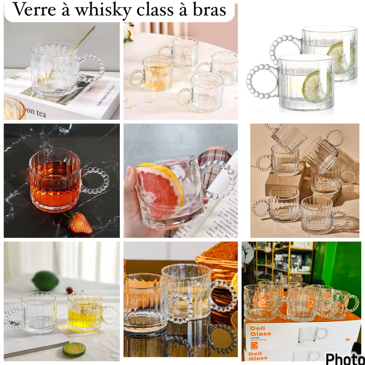 Verre à Whisky à bra lot de 6pcs