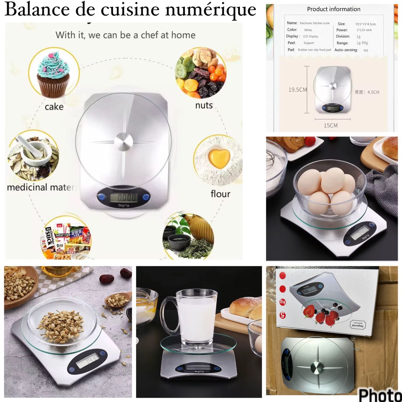 Balance de cuisine numérique