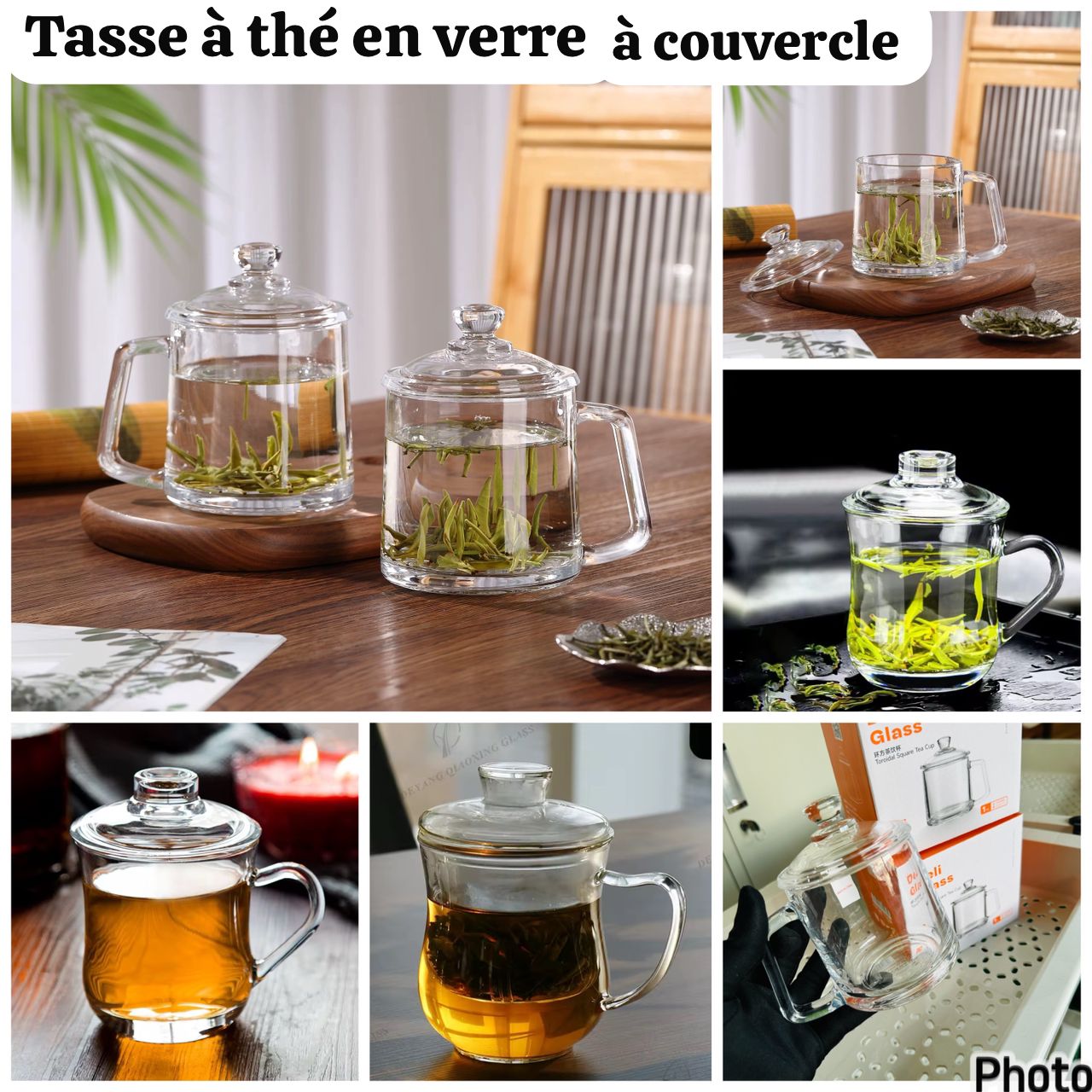 Tasse à thé en verre 350 ml
