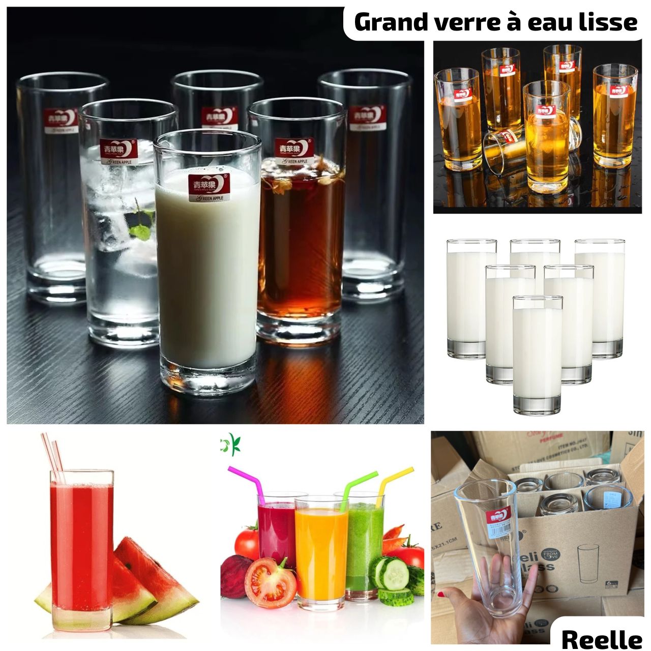 Grand Verre à eau lisse