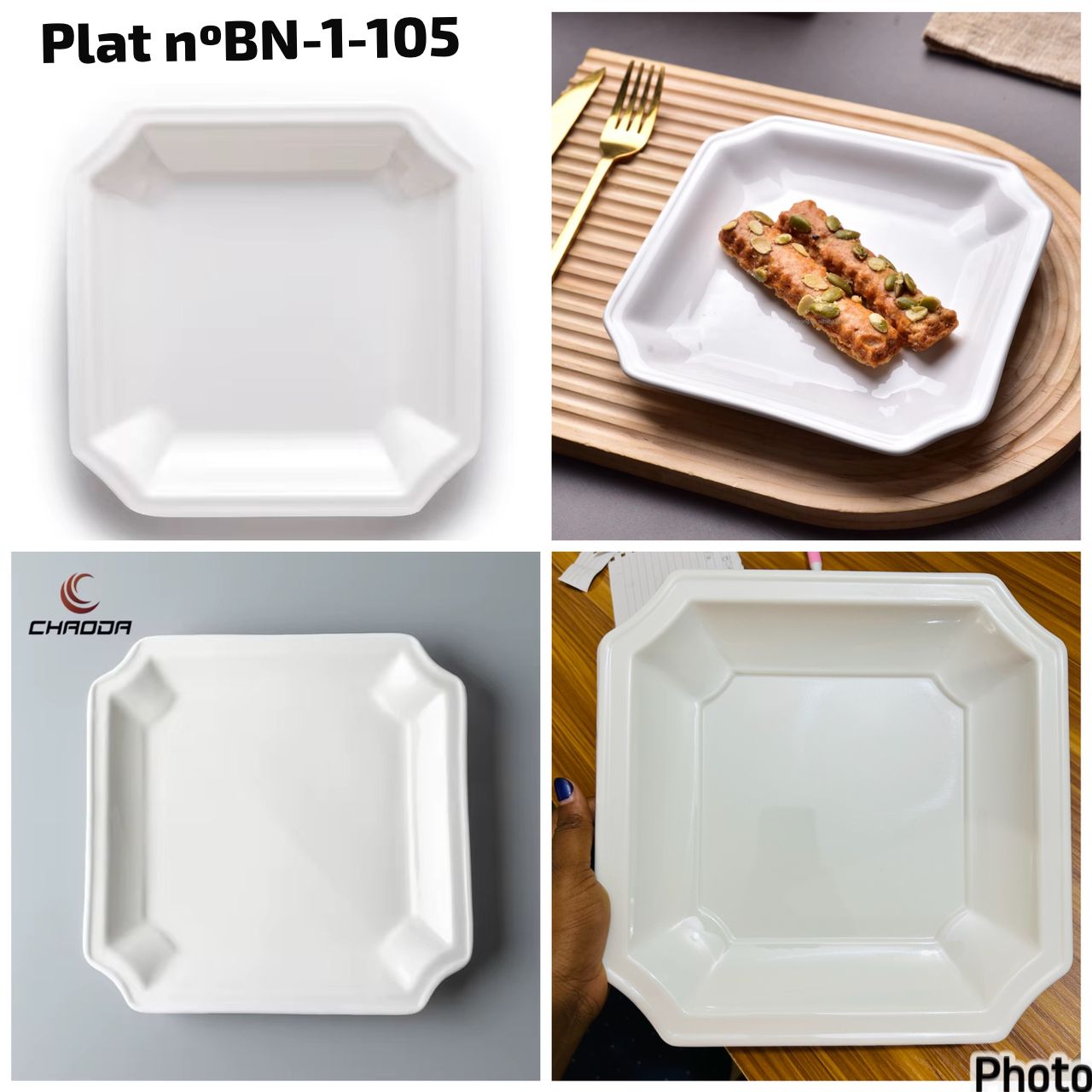 Plat nºBN-1-105 lot de 6pcs