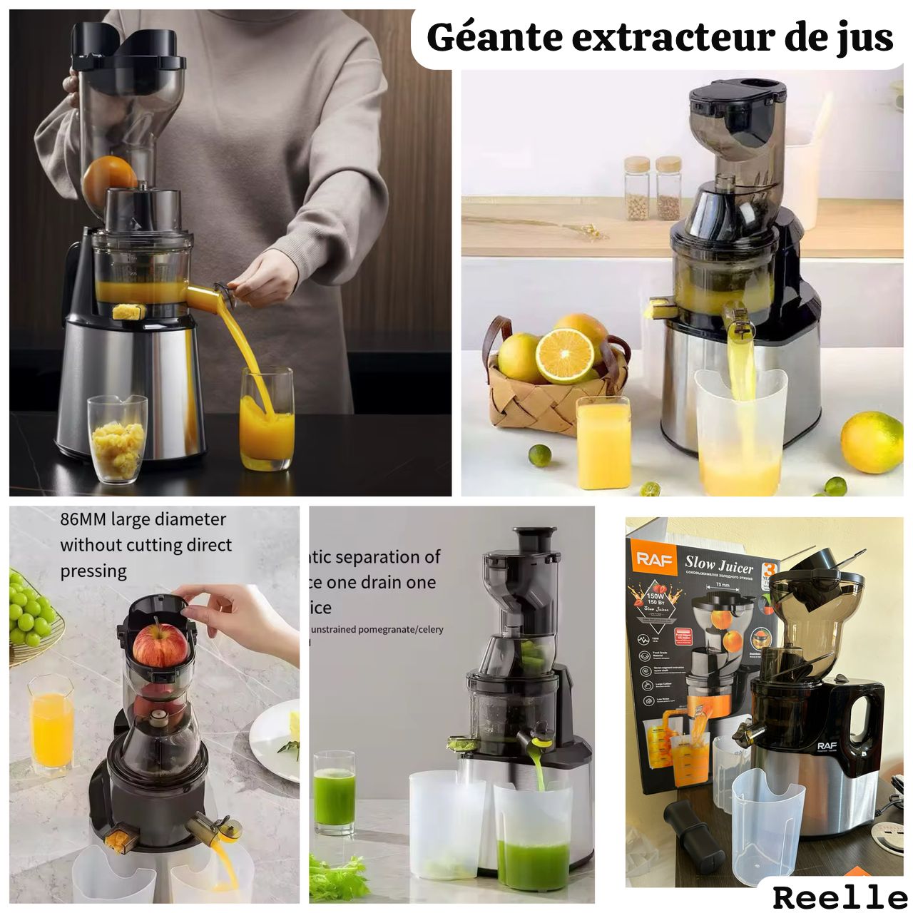 Grand extracteur de jus