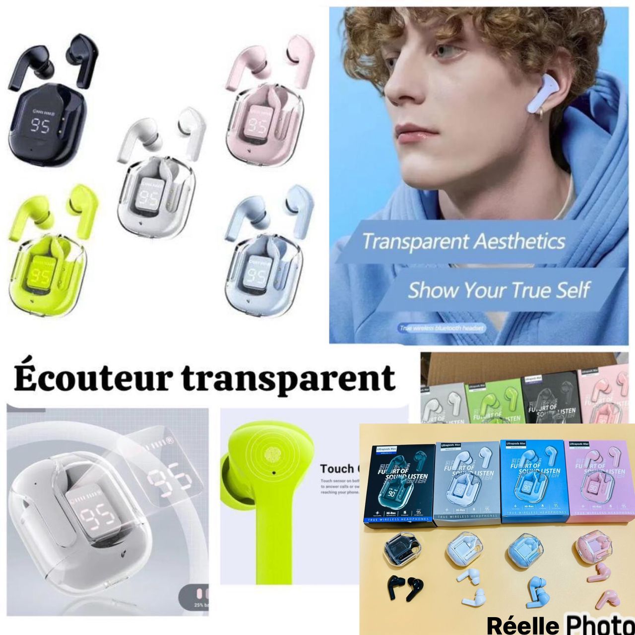 Chic Ecouteur transparent