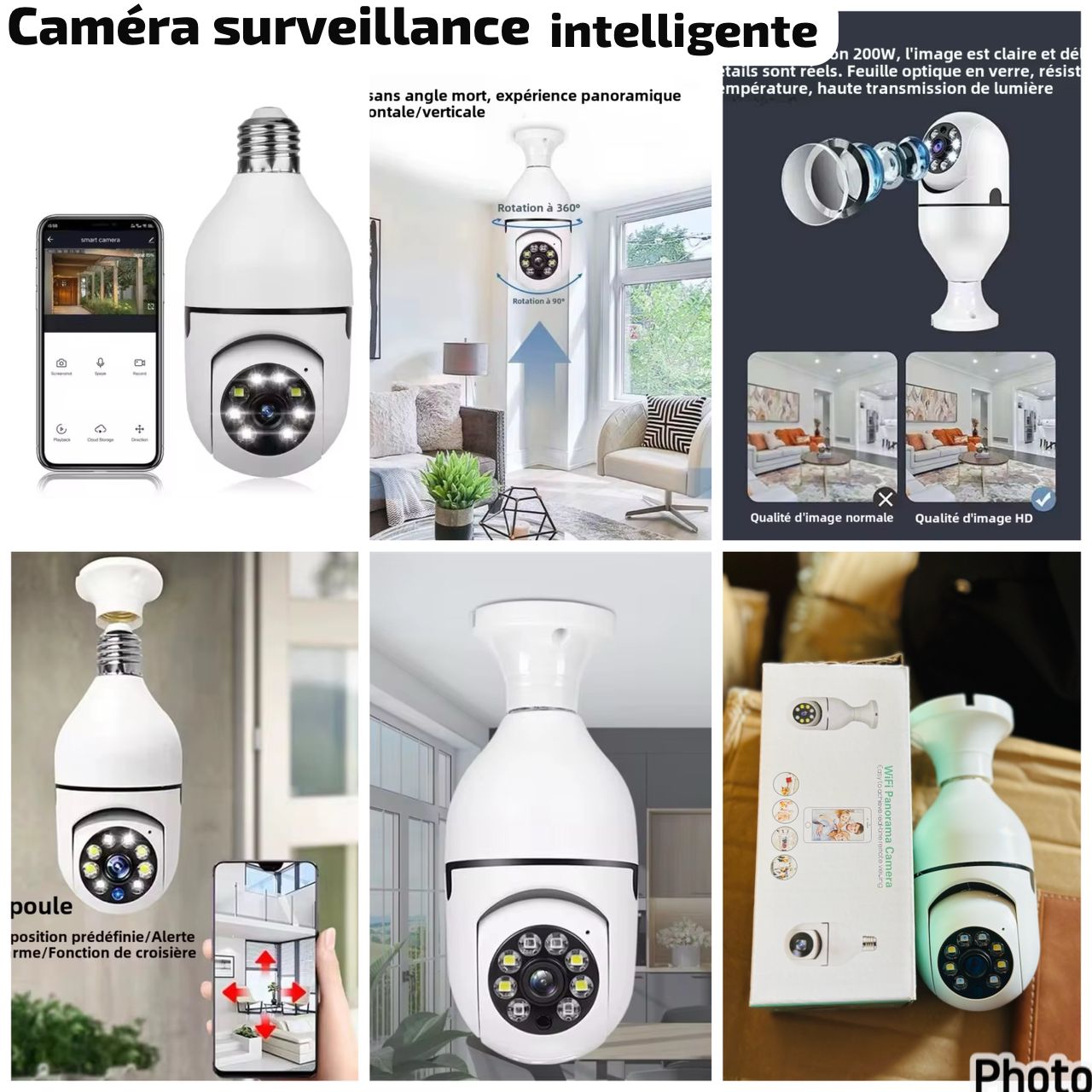 Caméra professionnelle à rotation 360°