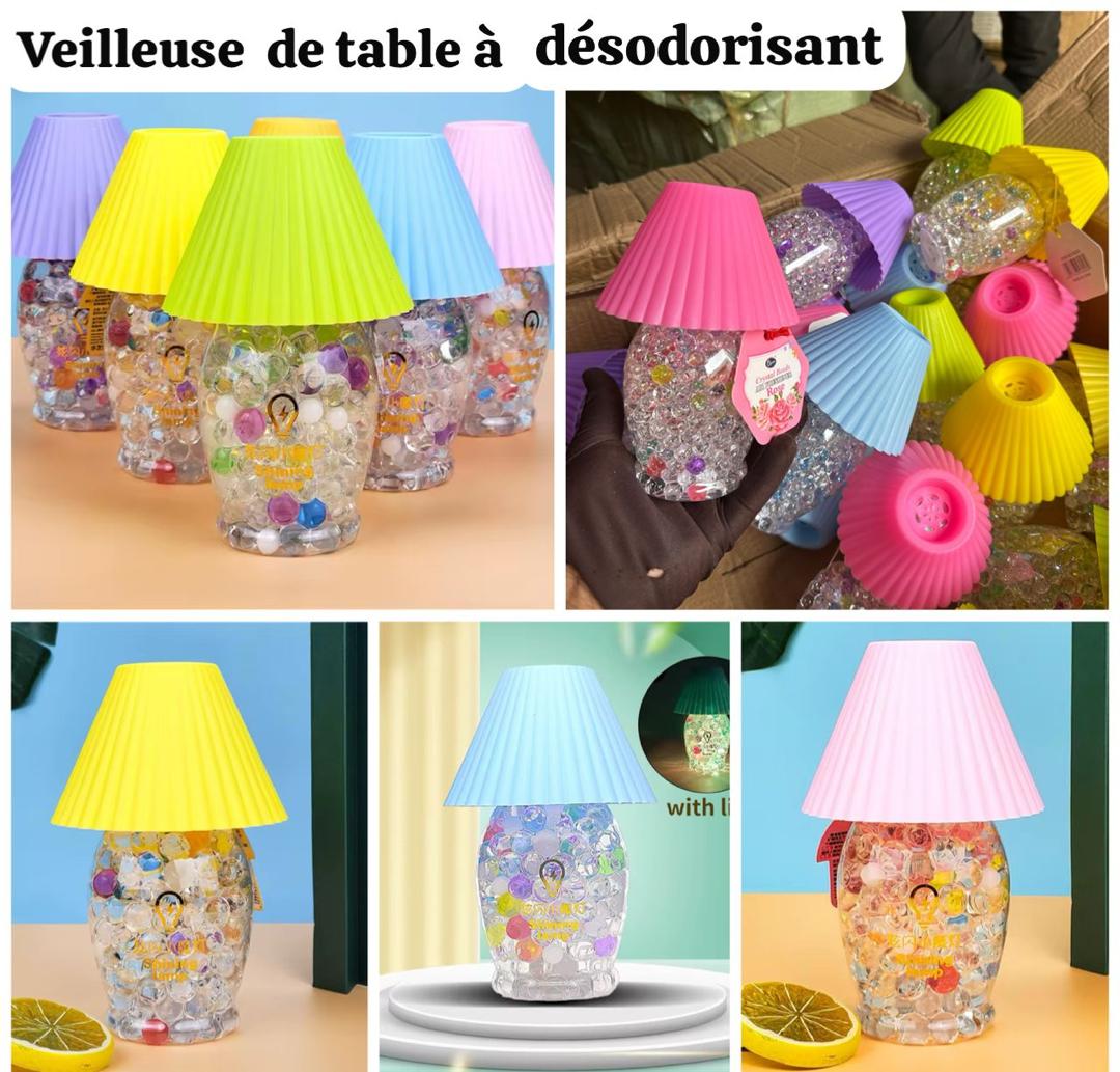 Mini veilleuse de table avec désodorisant