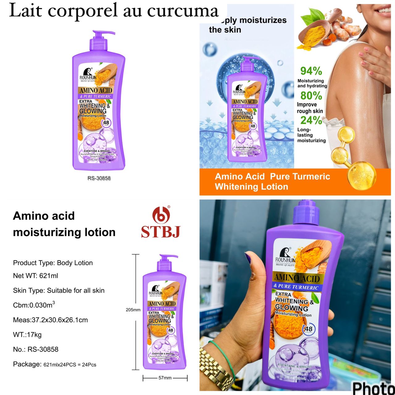 Lait corporel tumeric