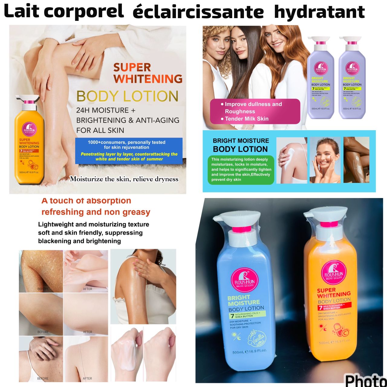 Lait éclaircissant au beurre