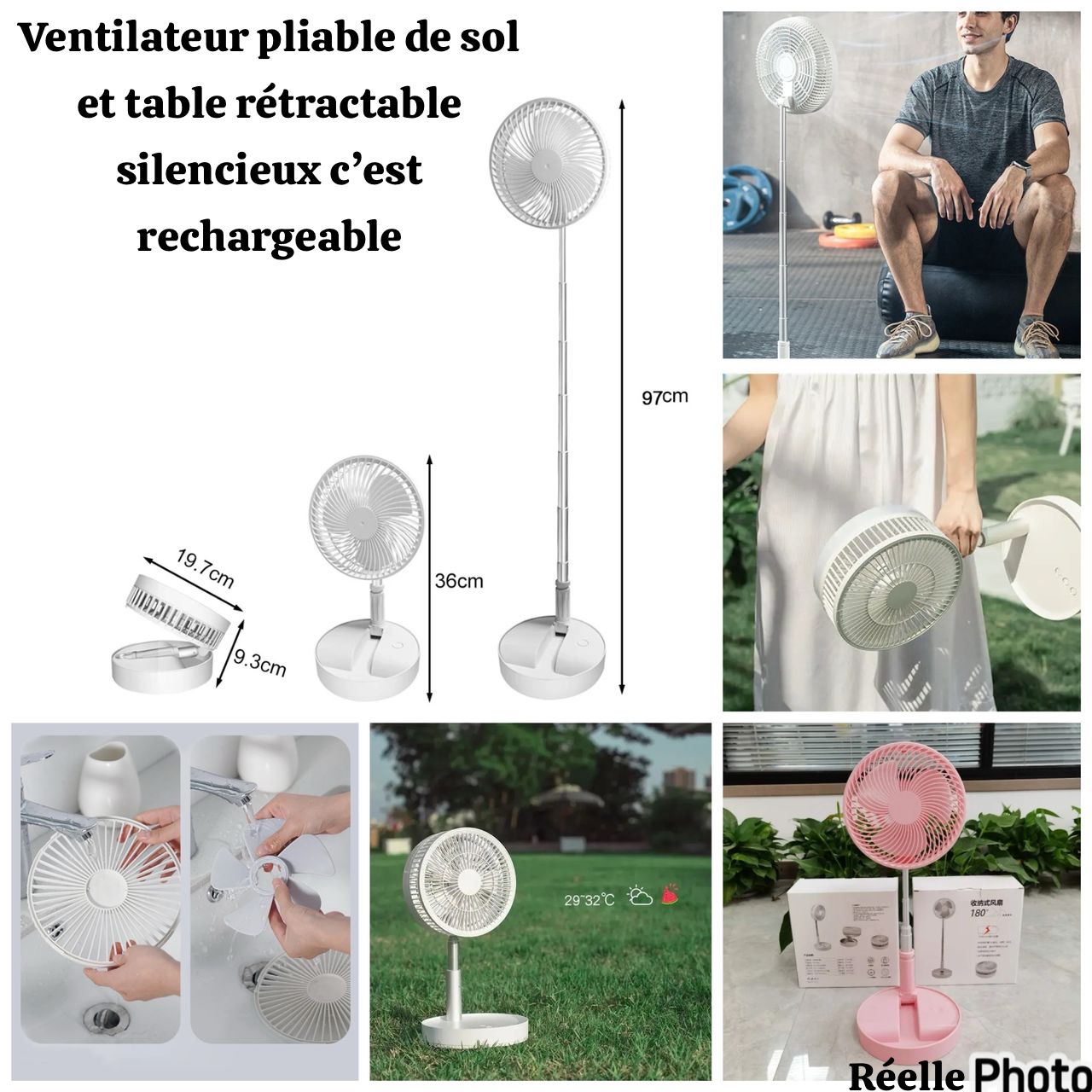 Ventilateur pliable