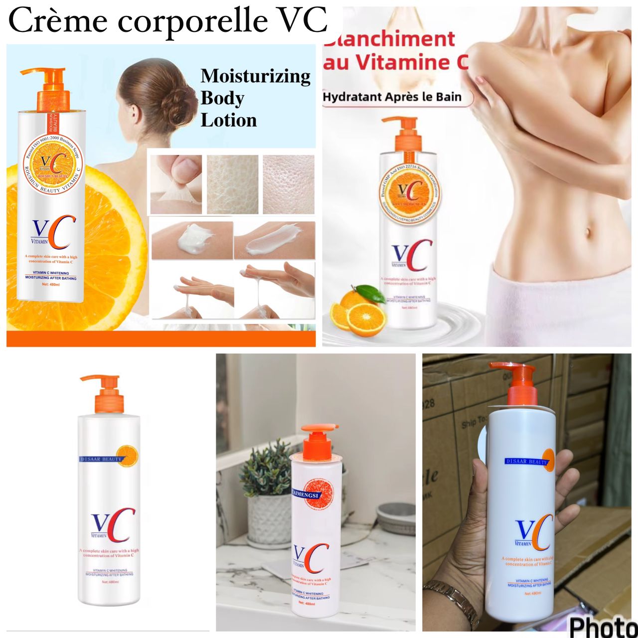Crème corporelle blanchissante VC