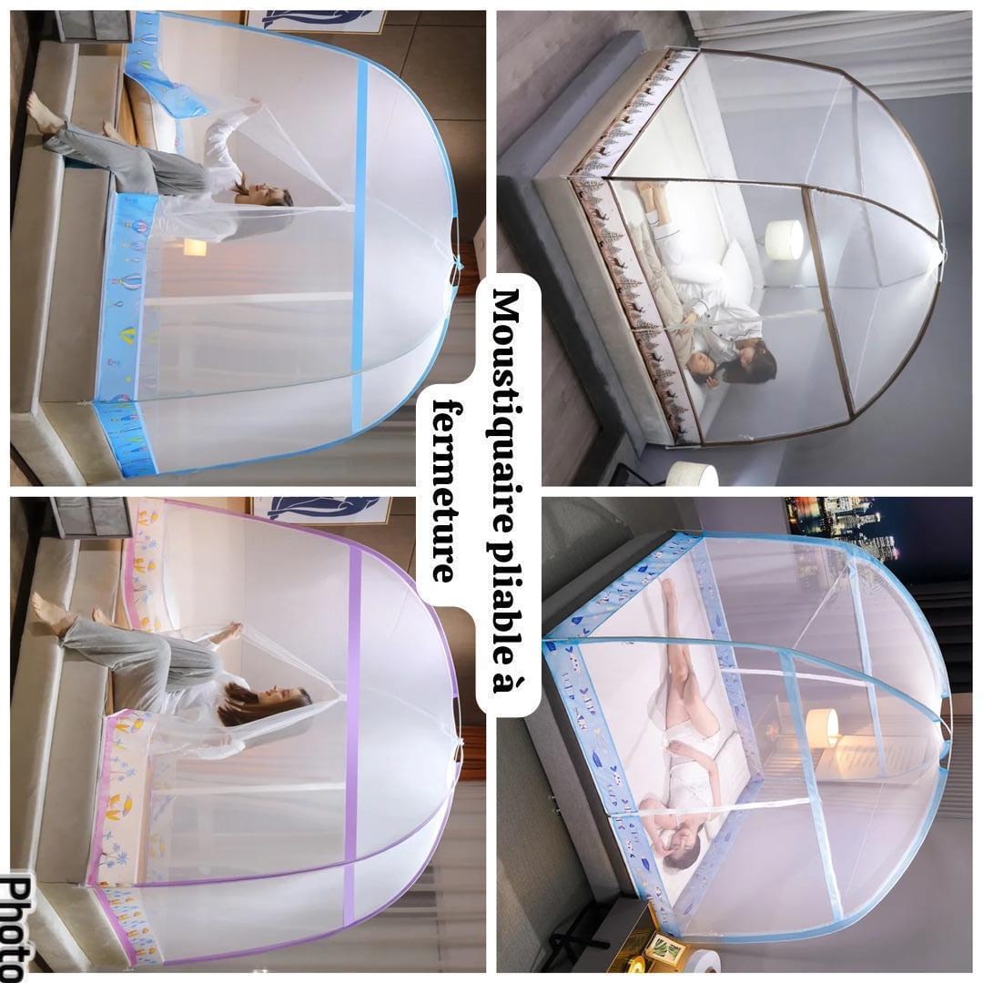 Moustiquaire pliable rond 2 places
