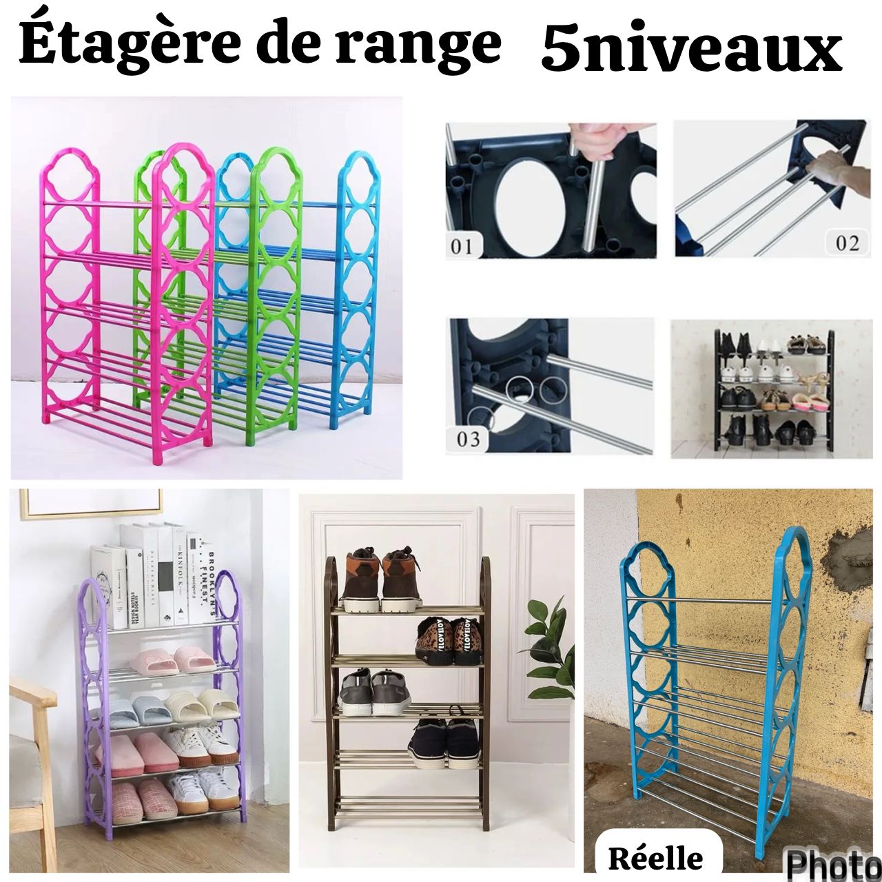 Étagère de range 5 niveau