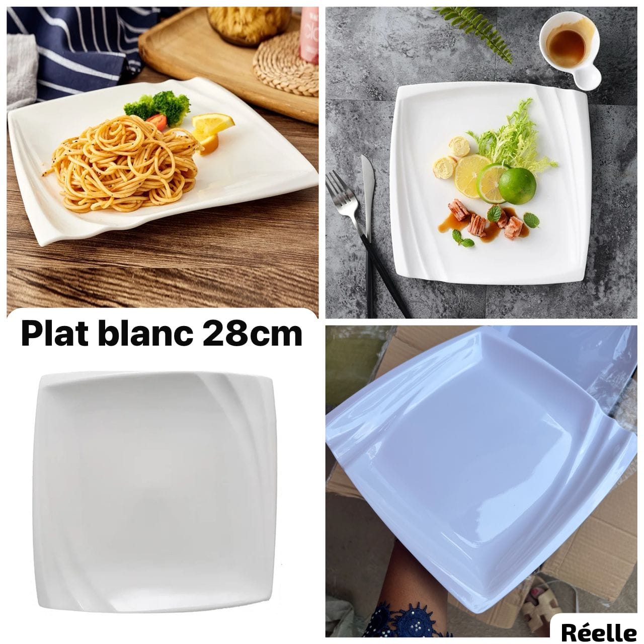Plat Blanc de 28cm