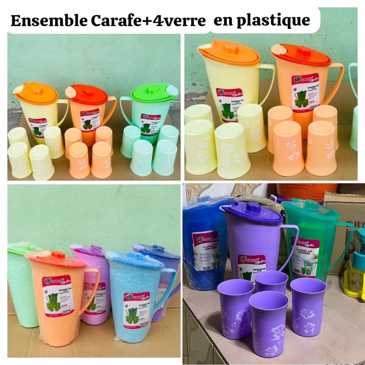 Carafe en plastique