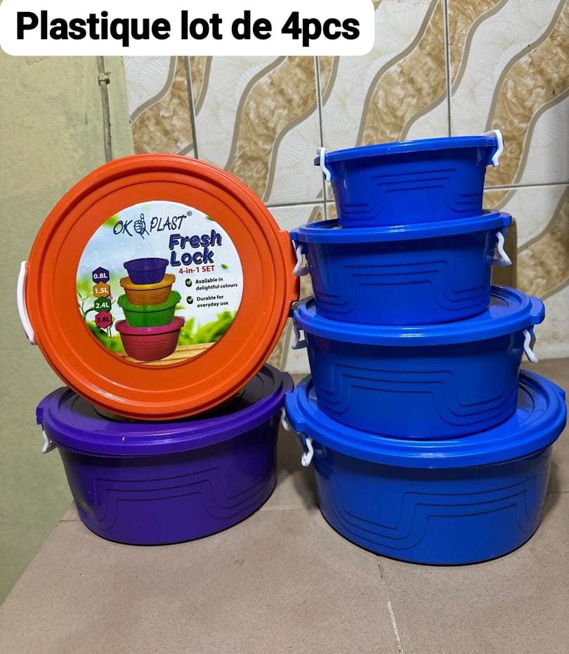 Plastique lot de 4pcs