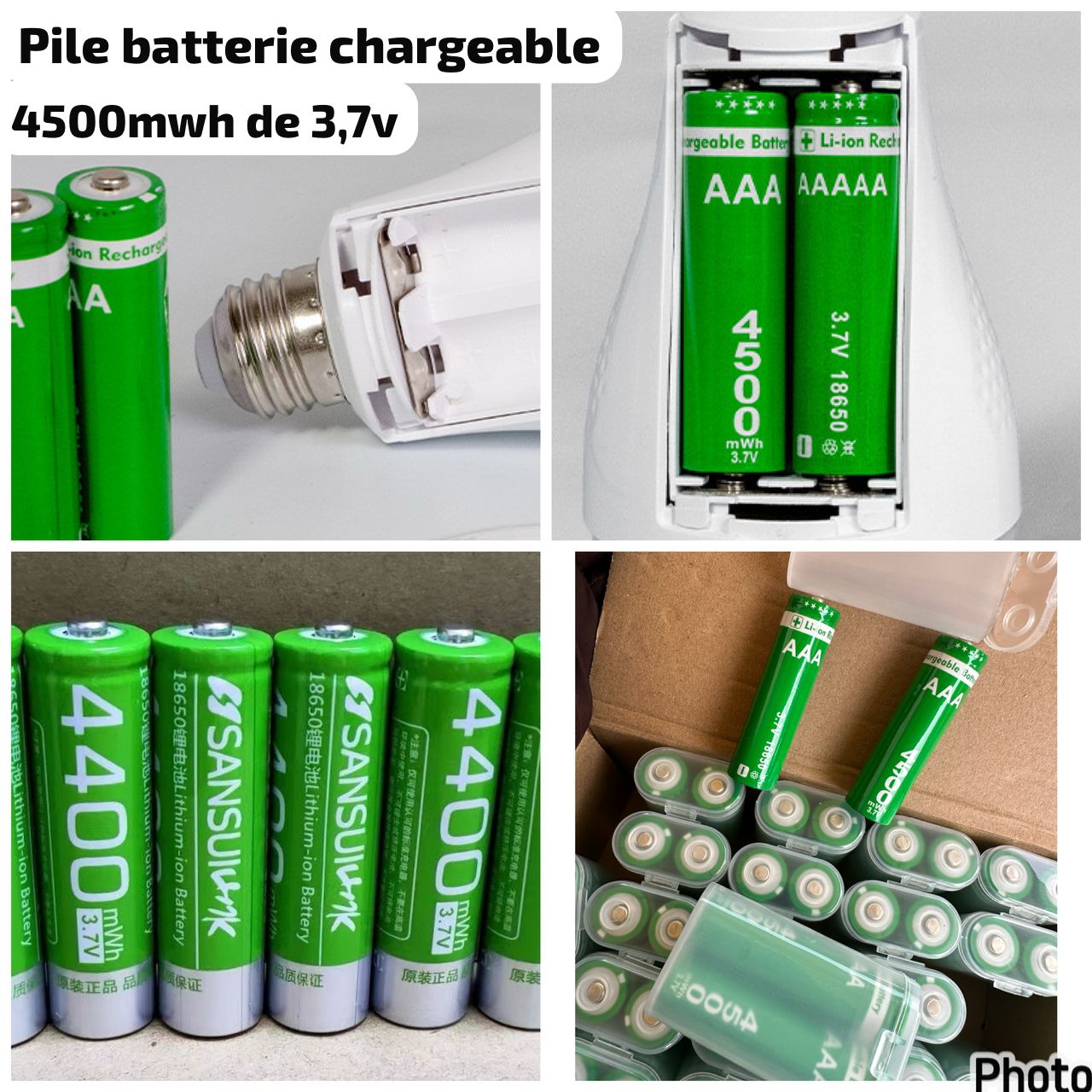 Pile batterie rechargeable