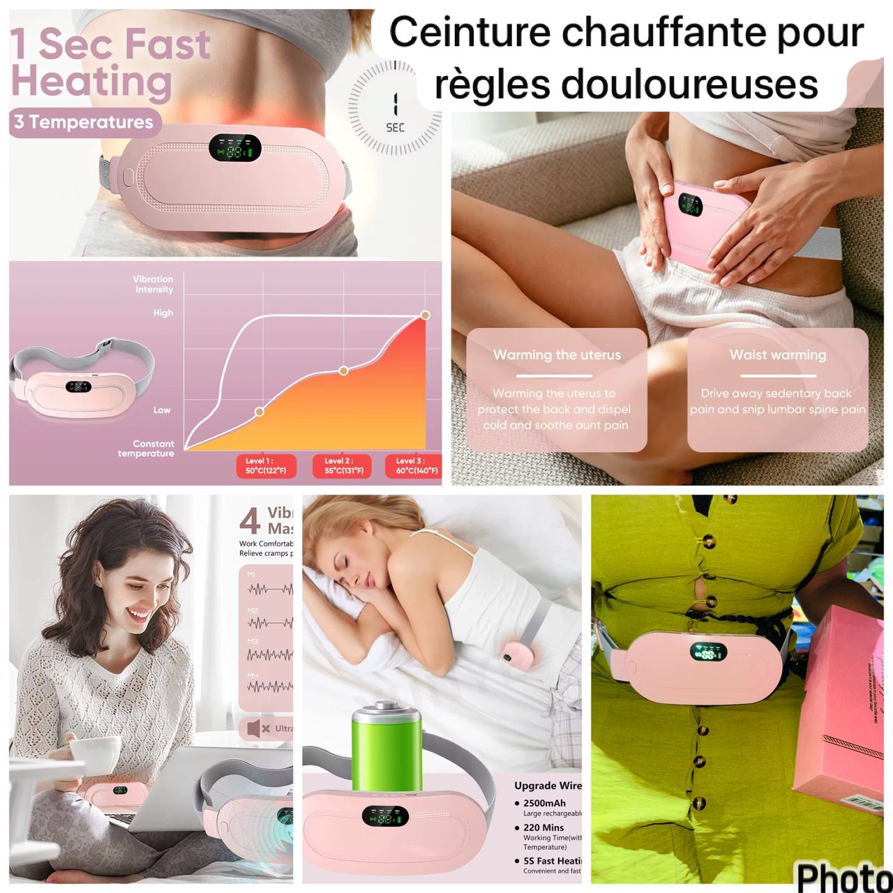 Ceinture chauffante pour les règles douloureuses