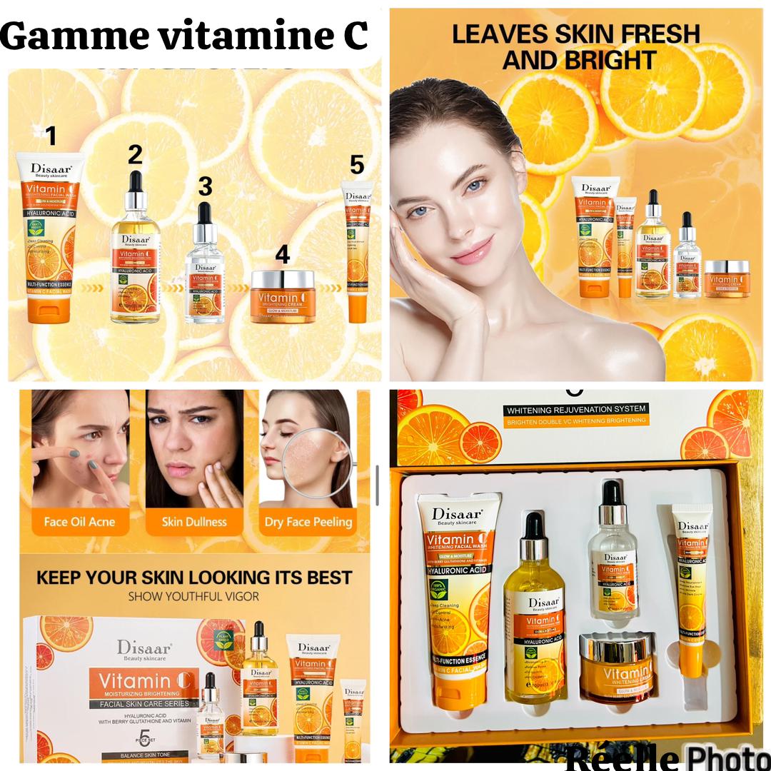 Gamme pour traiter les imperfections au visage à la vitamine C