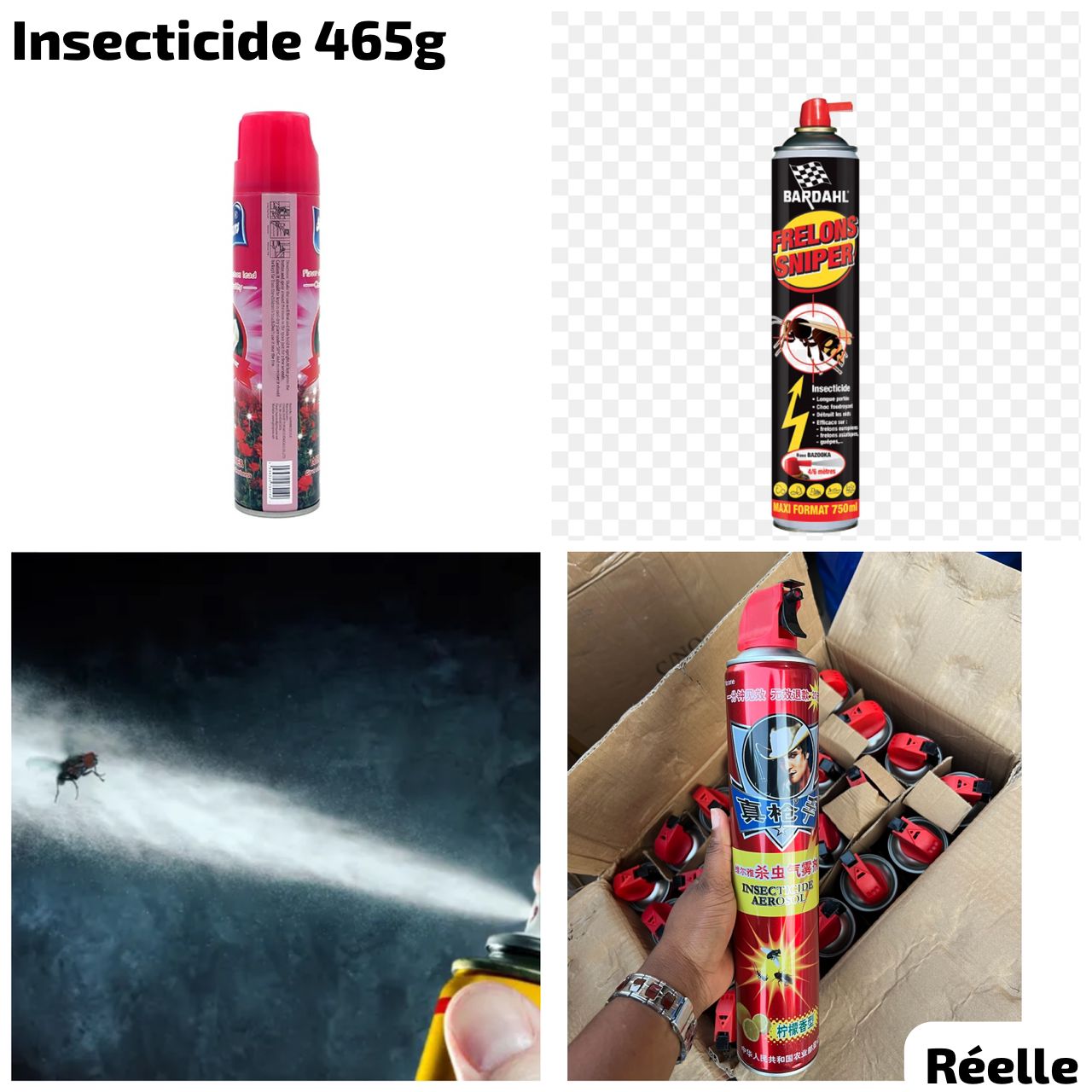 Insecticide d’intérieur longe durée 465g