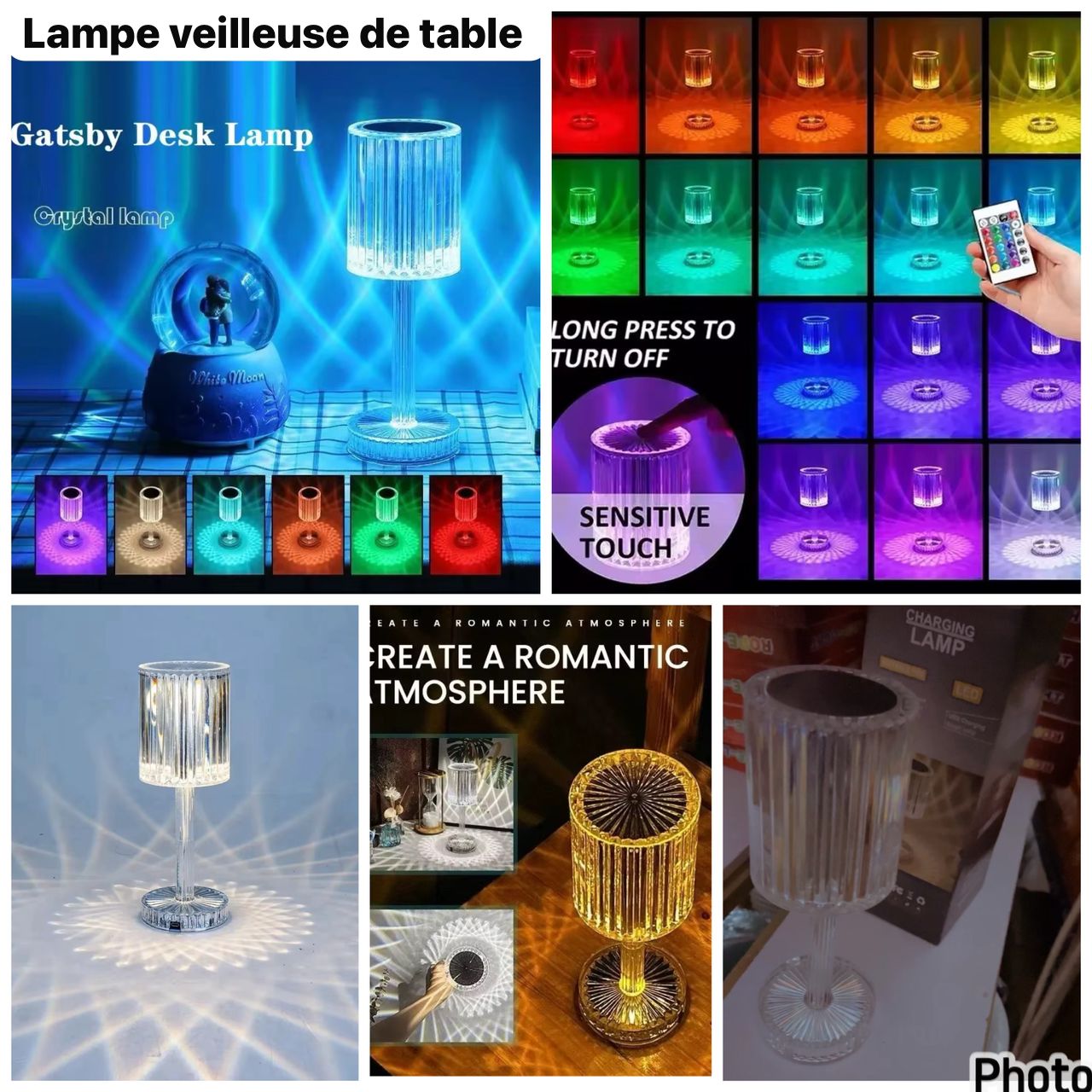 Chic lampe veilleuse de table