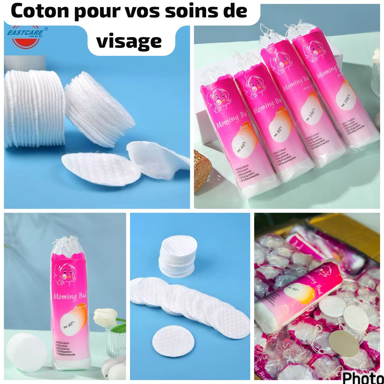 Coton pour vos soins de visage