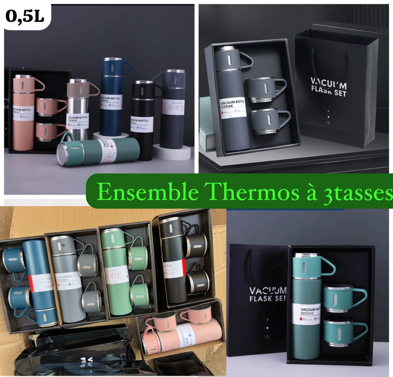 Thermos à 3 tasses de 0.5L