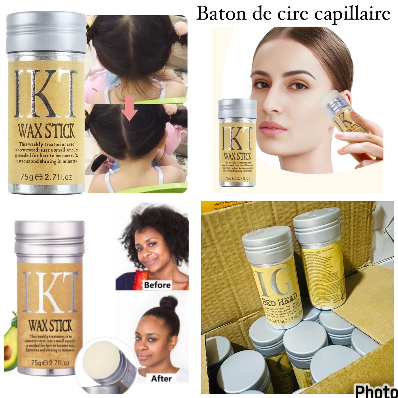 Bâton de cire cheveux