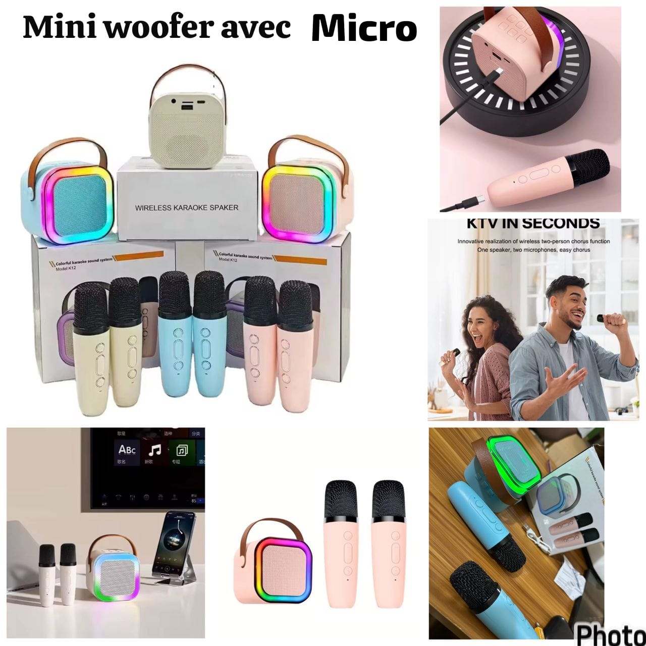 Mini woofer avec 2 micro