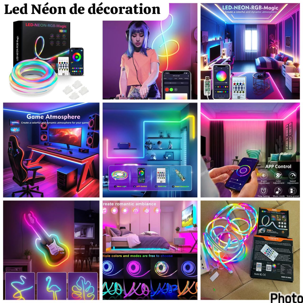 Led néon de luxe à 5 mètres