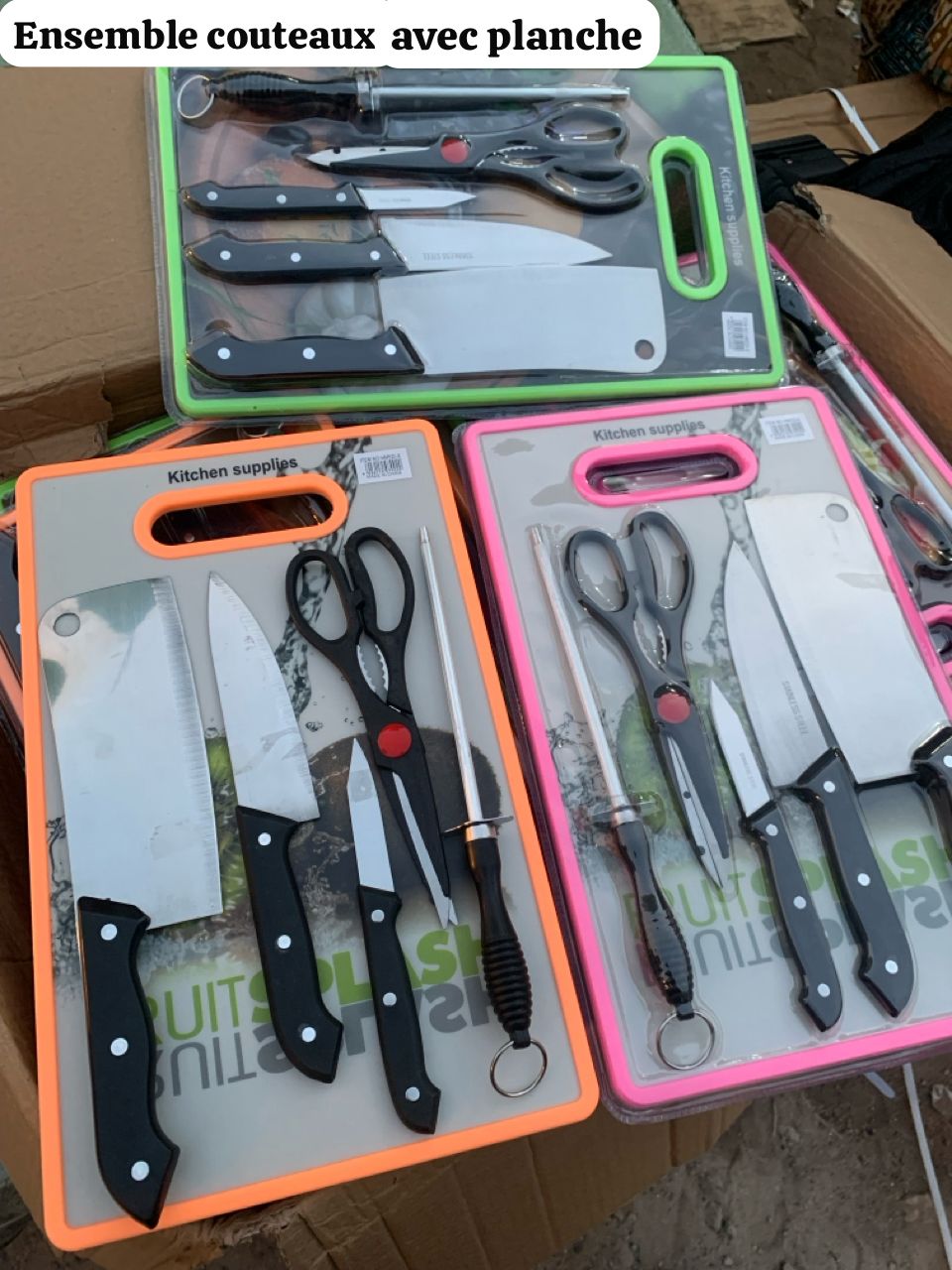 Ensemble couteau avec planche