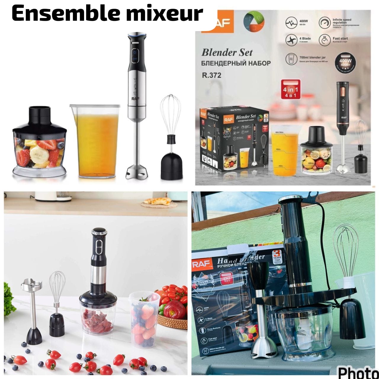 Ensemble mixeur
