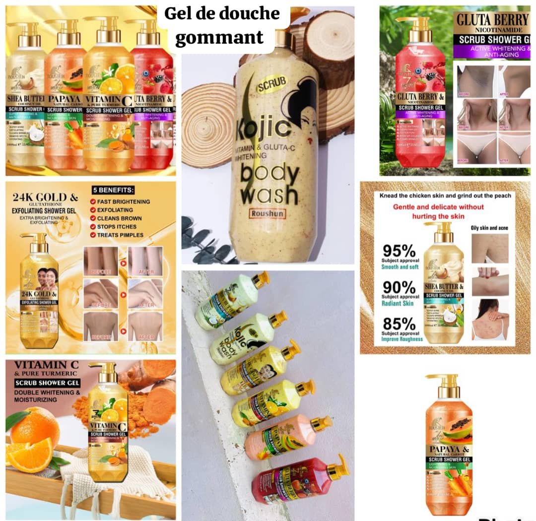 Gel de douche gommant