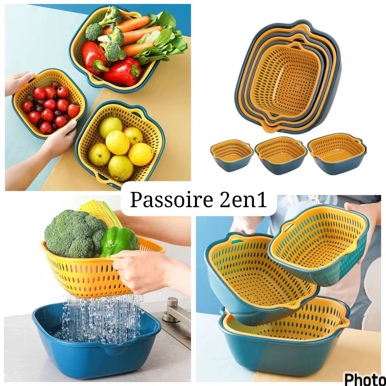 Passoire 2 en 1 Moyen