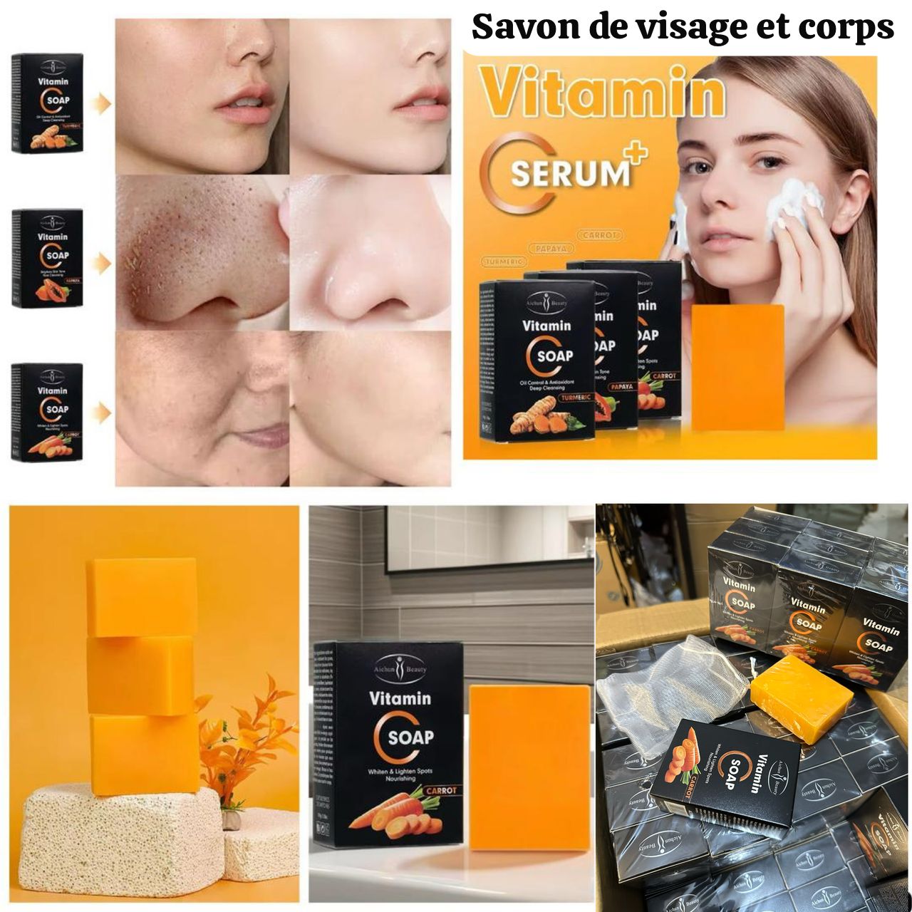 Savon de visage et de corps