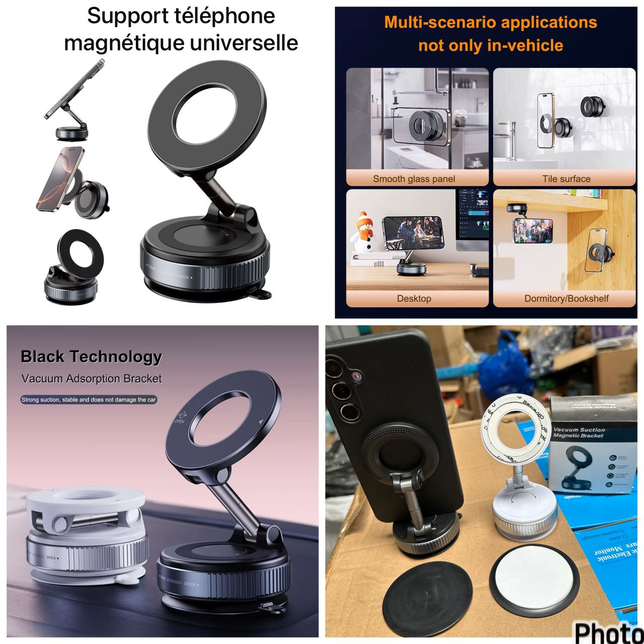 Support magnétique de téléphone