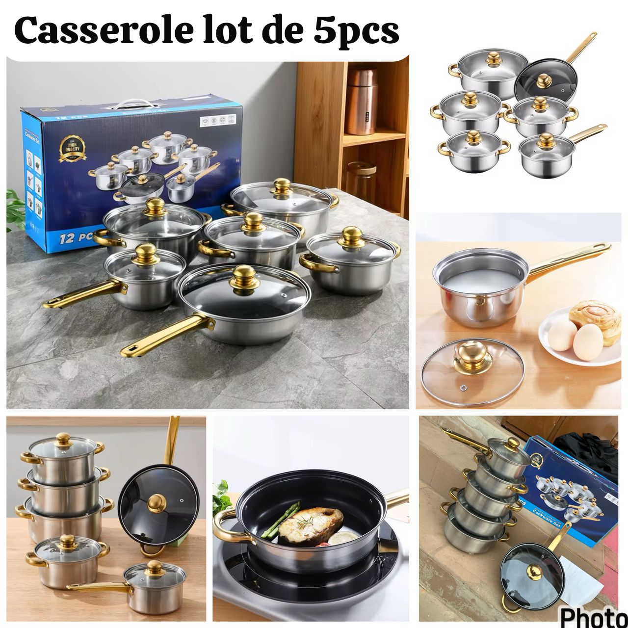 Casserole de table Lot de 6pcs