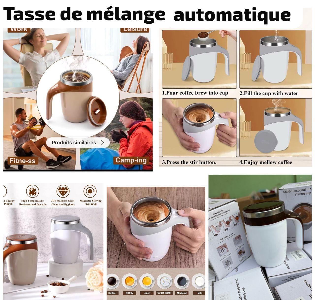 Tasse de mélange automatique