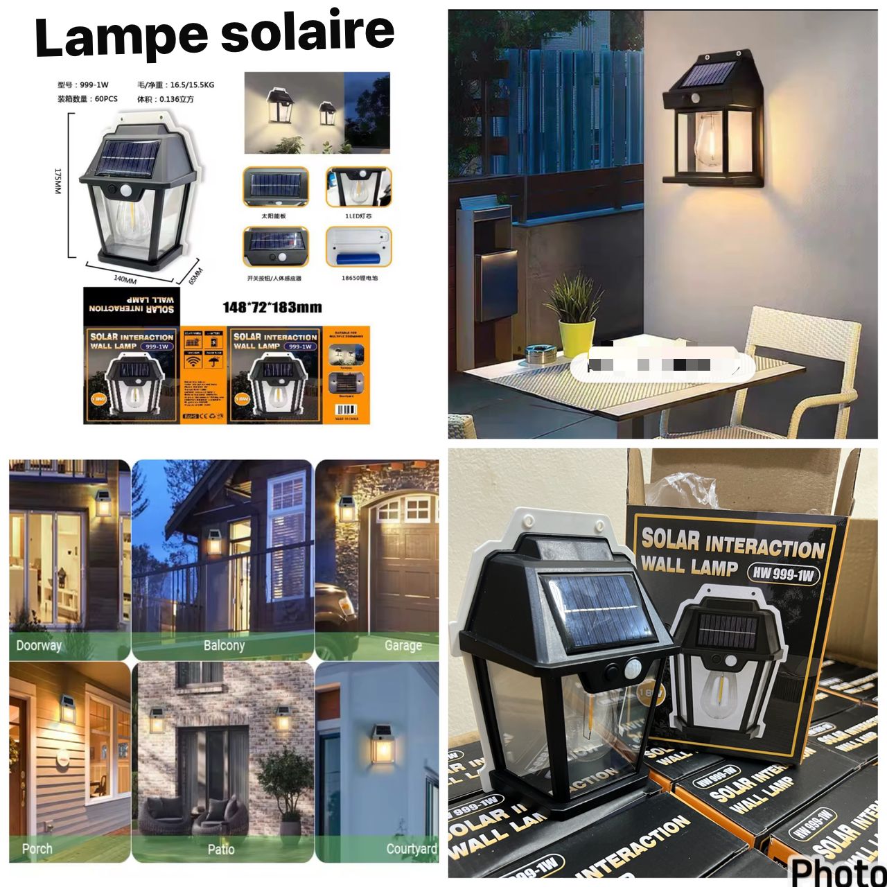 Mini lampe led + détecteur de mouvement