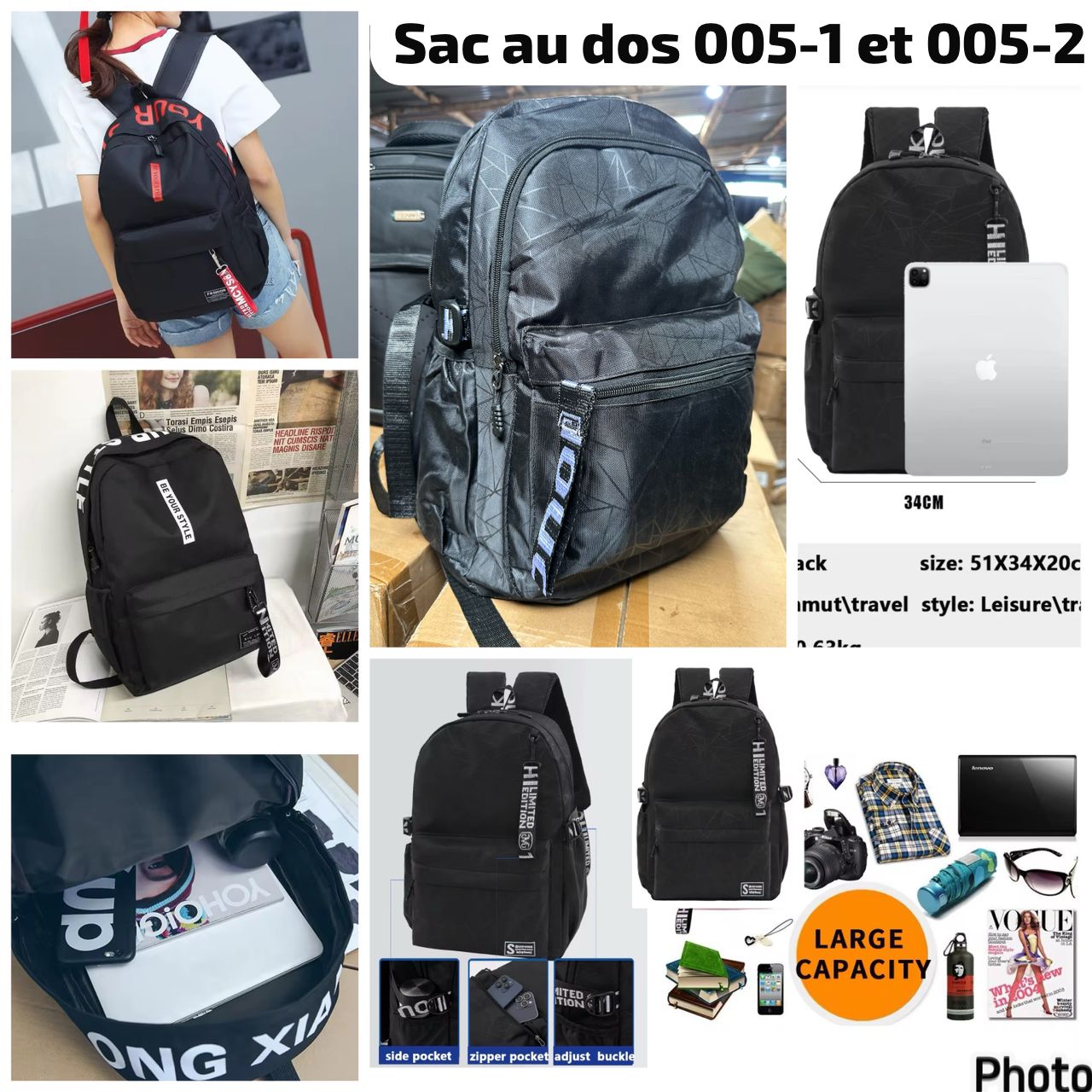Sac au dos stylé