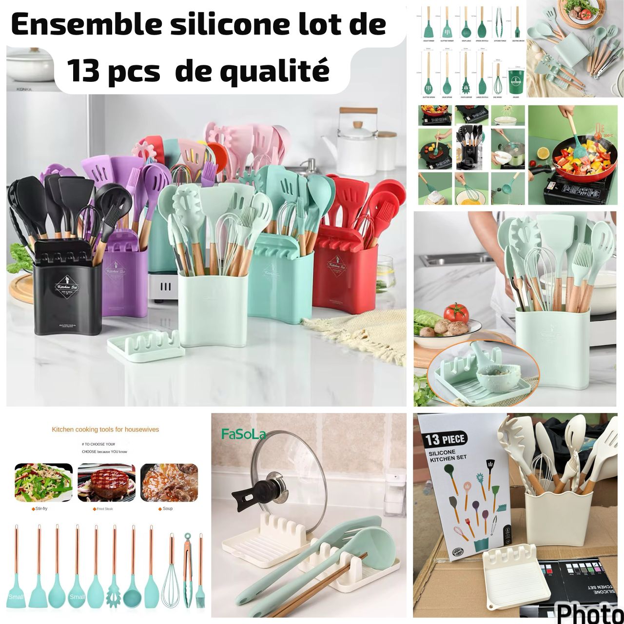 Ensemble silicone lot de 13pcs