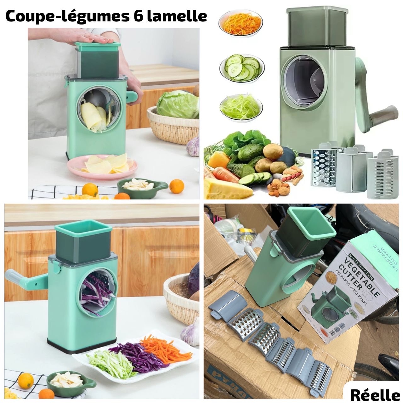Coupe légumes  a 6 lamelles