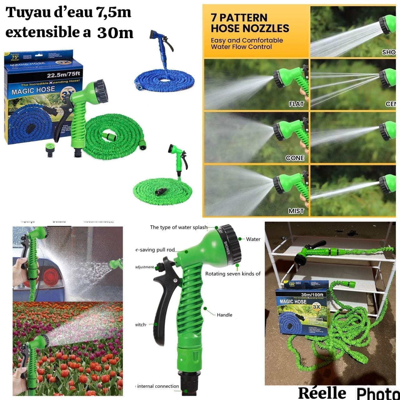 Tuyaux d'eau extensible