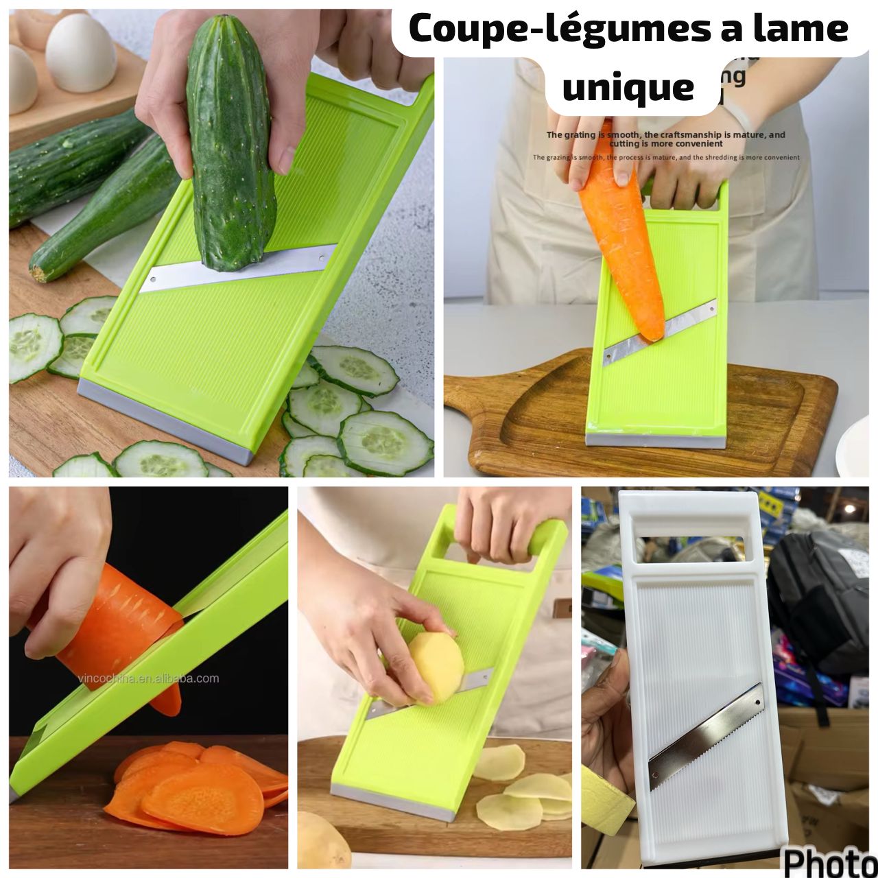 Coupe légumes à lame unique