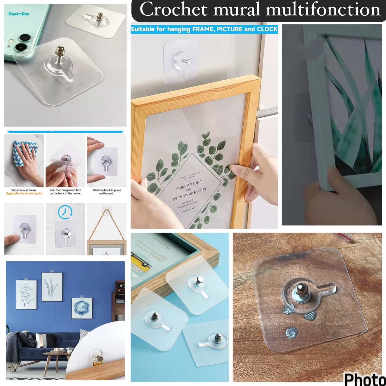 Crochet mural multifonction