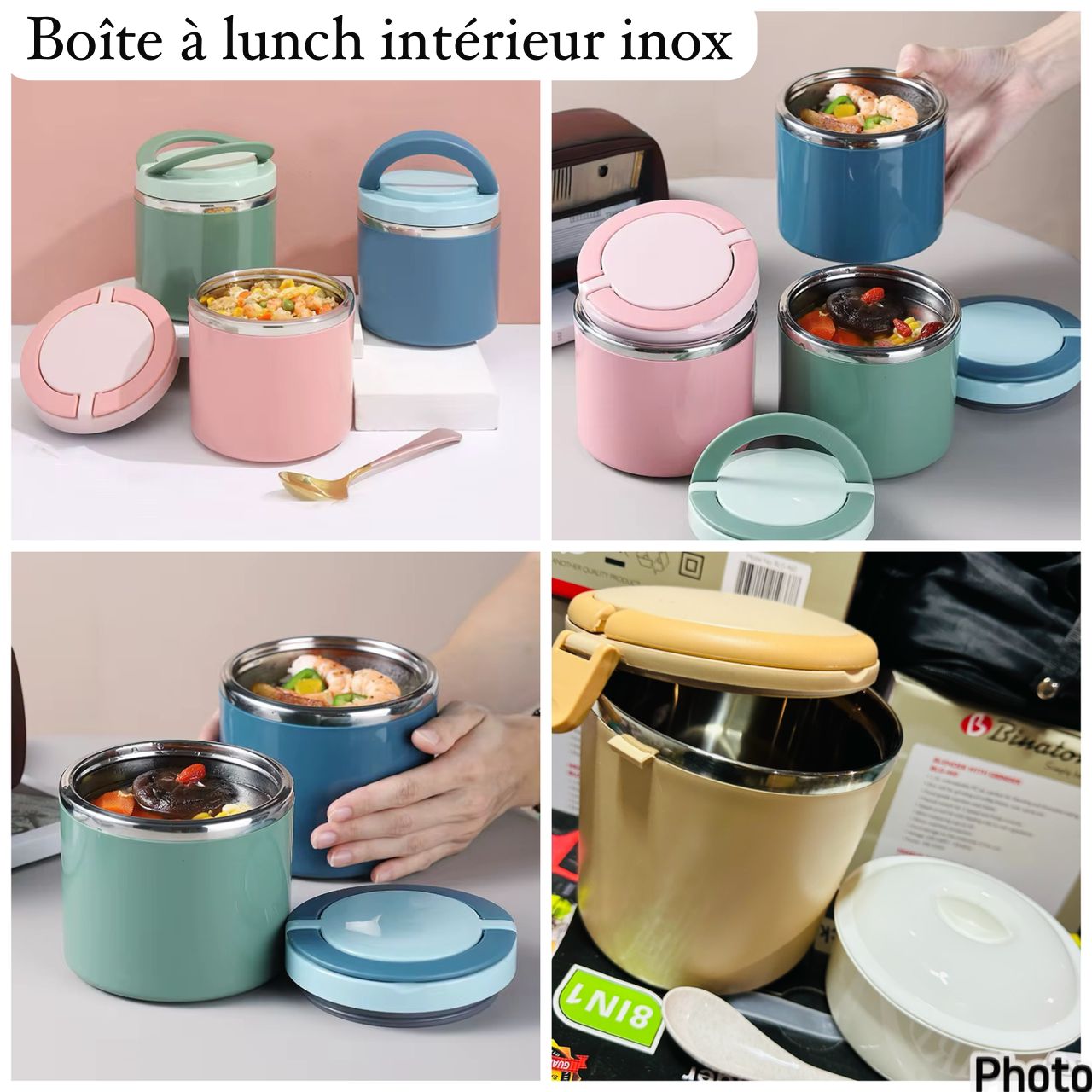 Boite à lunch intérieur inox