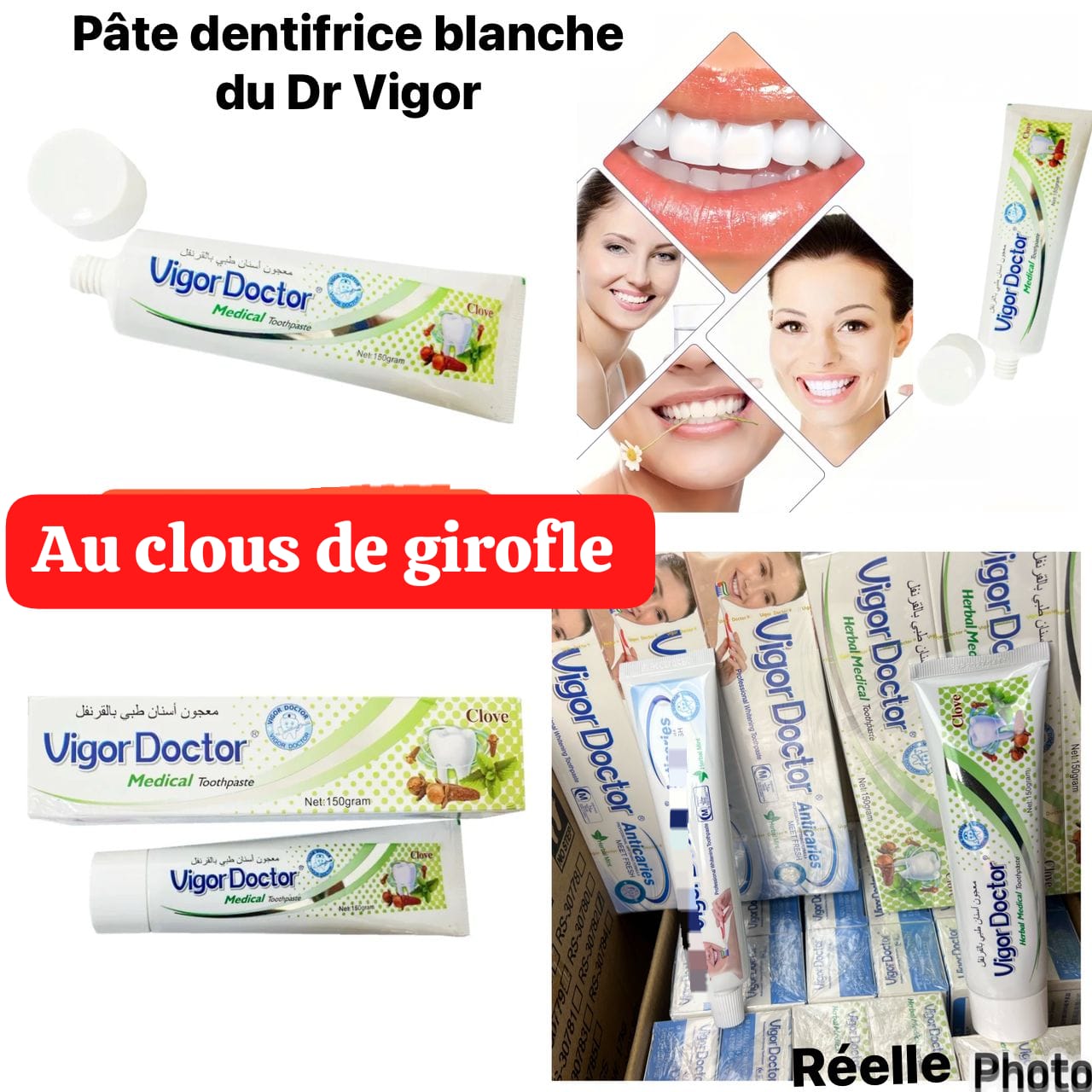 Pâte dentifrice Blanche