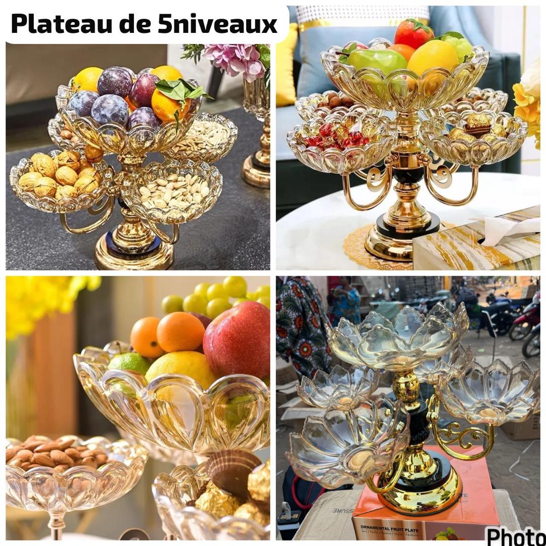 Assiette plateau 5 niveau
