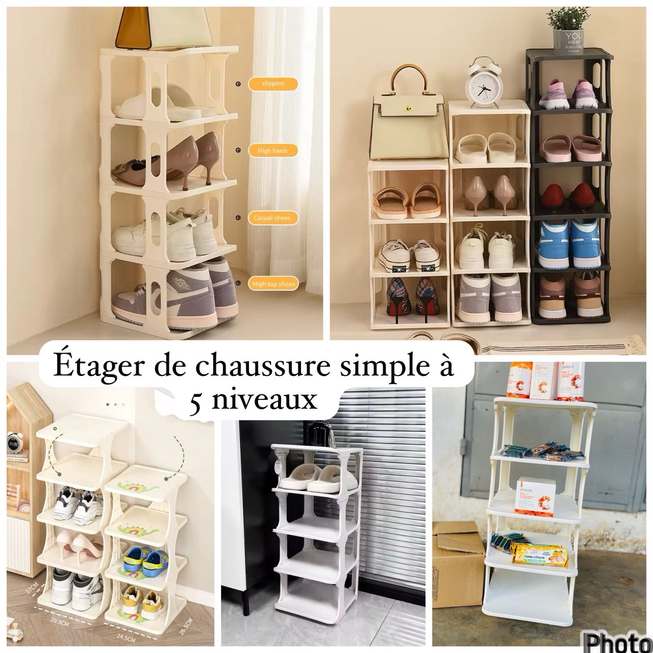 Étagère de chaussures simple